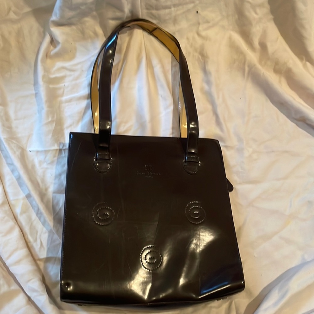 Pink Pioneer brown leather purse
